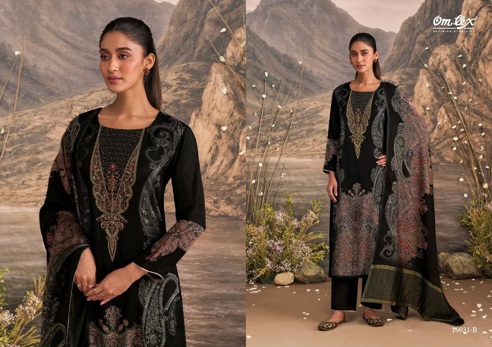 EMBER By Om Tex 16031 SERIES Beautiful Festive Suits Stylish Colorful Fancy Casual Wear & Ethnic Wear MUSLEEN SILK Dresses At Wholesale Price